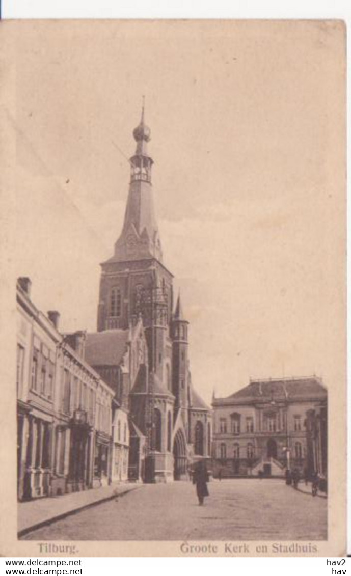 Tilburg Grote Kerk, Stadhuis 1914  RY12158 - Tilburg