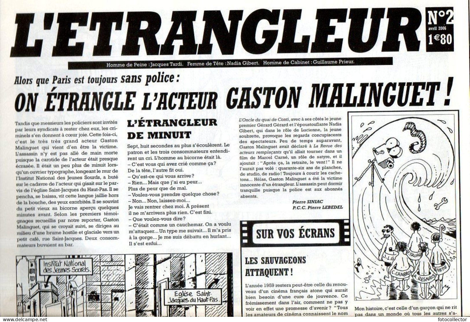 BD : Journal L'étrangleur N° 2 Par Tardi - Tardi