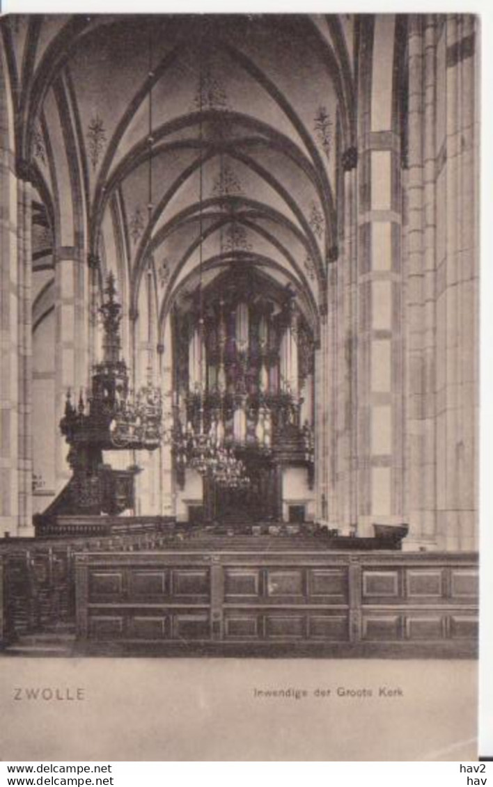 Zwolle Groote Kerk Interieur  RY13707 - Zwolle