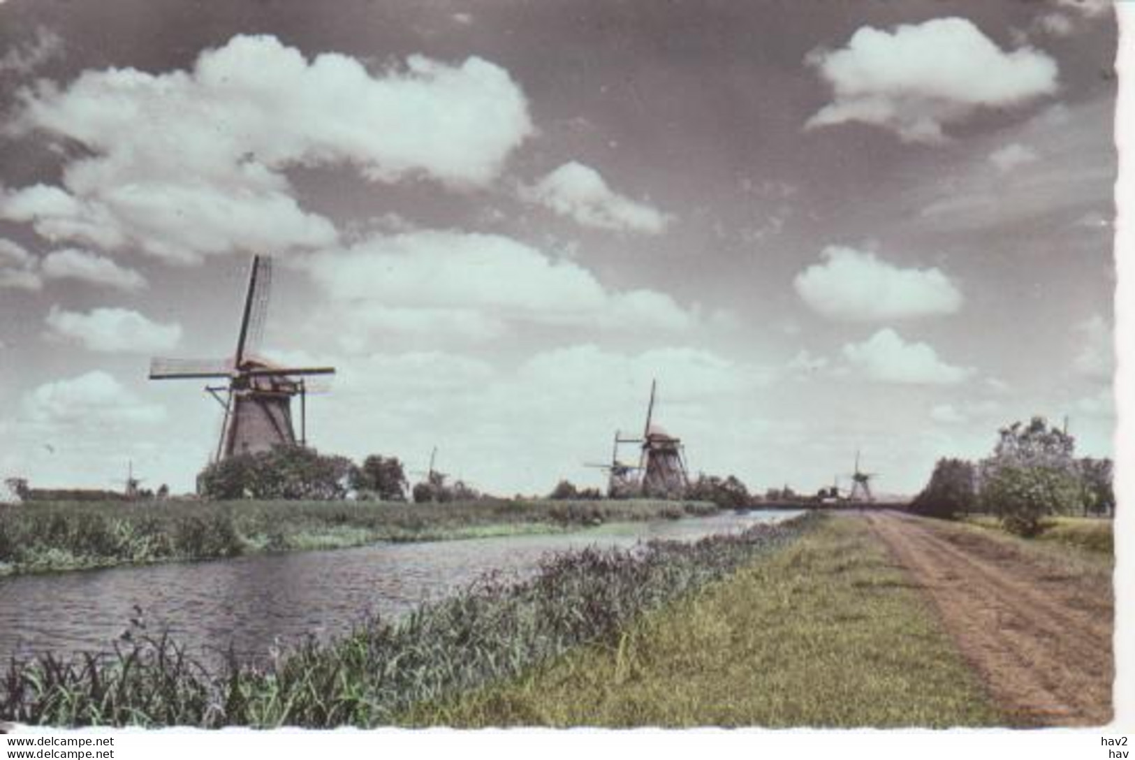 Kinderdijk Molens 1958 RY13579 - Kinderdijk