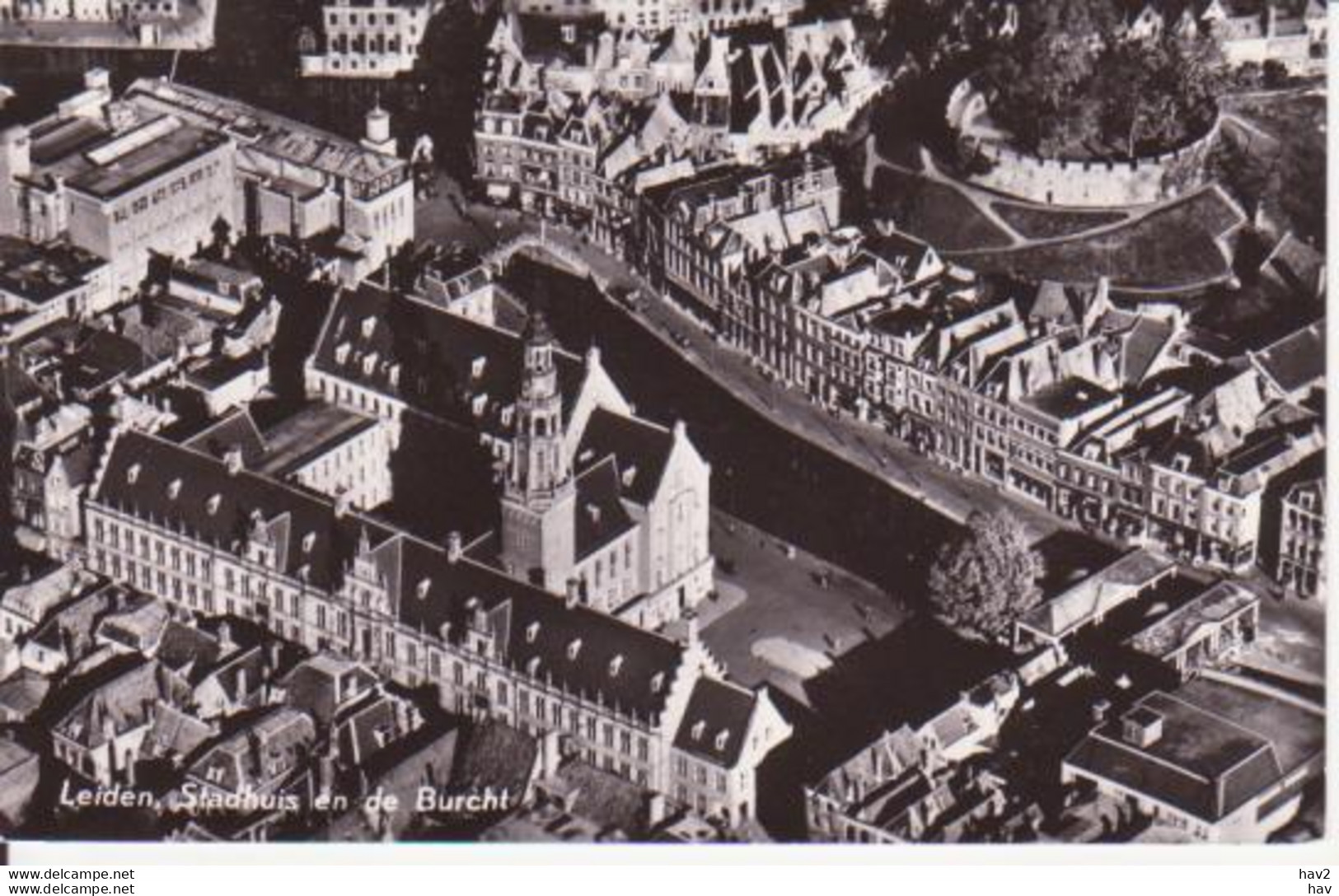 Leiden Stadhuis, Burcht KLM Foto RY13343 - Leiden