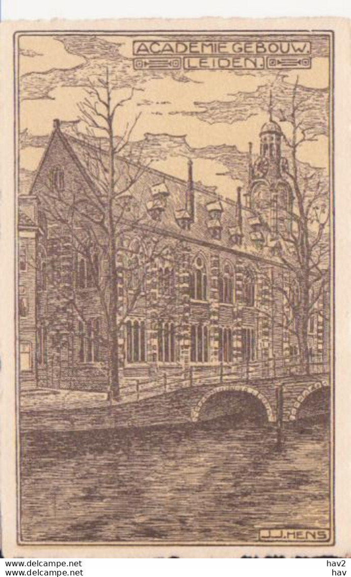 Leiden Academiegebouw Tekening J.J. Hens  RY13272 - Leiden