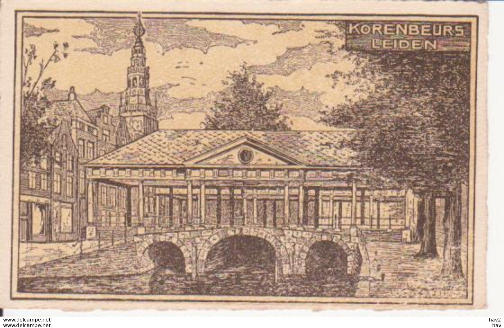 Leiden KorenbeursTekening J.J. Hens  RY13269 - Leiden