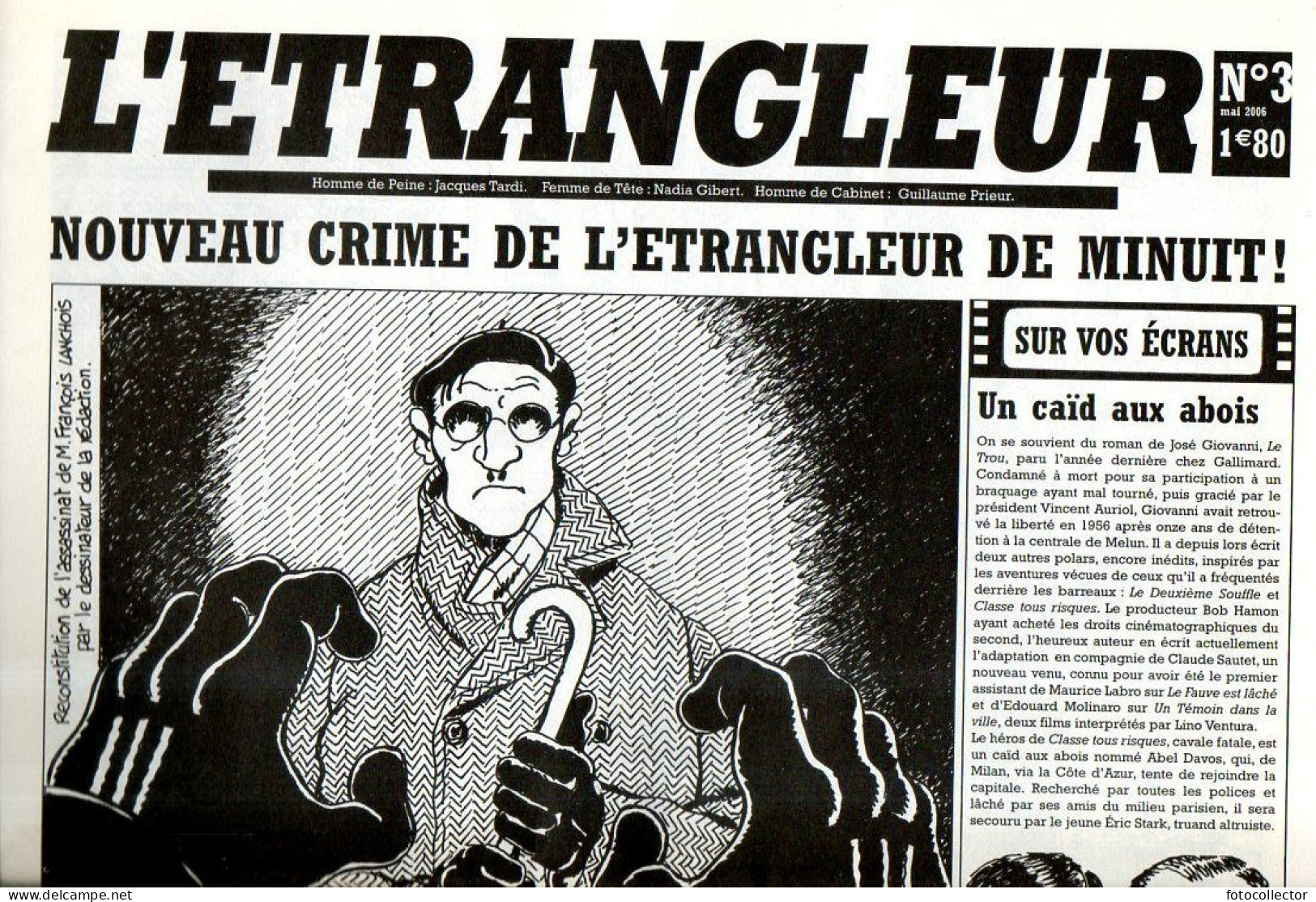 BD : Journal L'étrangleur N° 3 Par Tardi - Tardi