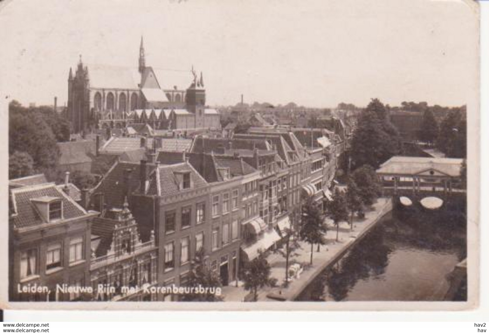 Leiden Nieuwe Rijn, Korenbeursbrug  RY14523 - Leiden