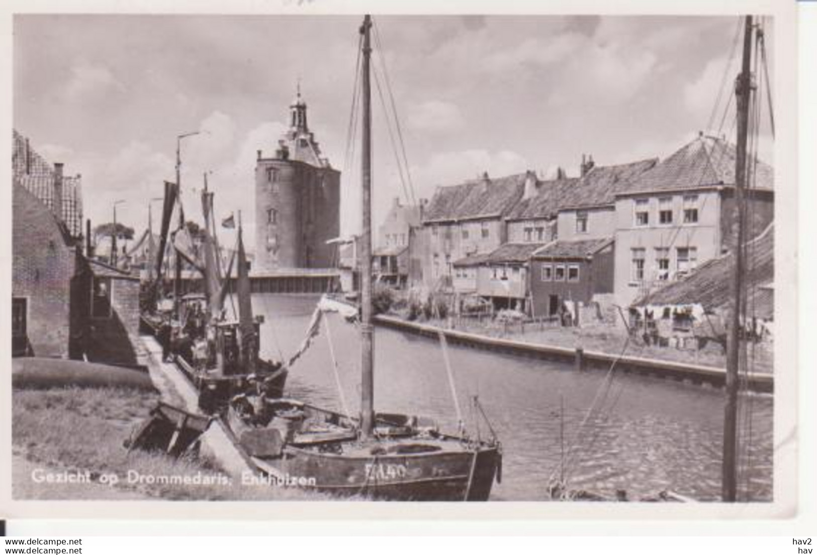 Enkhuizen Haven, Drommedaris 1953 RY14479 - Enkhuizen