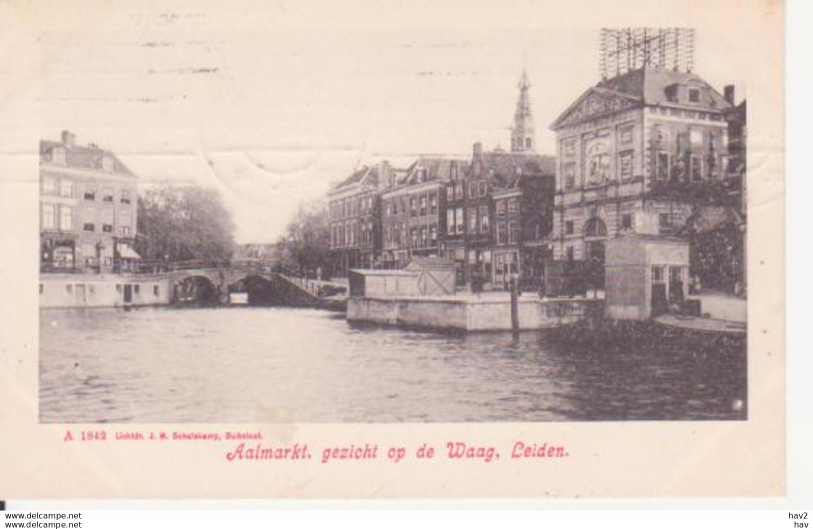 Leiden  Aalmarkt, De Waag 1908 RY14336 - Leiden