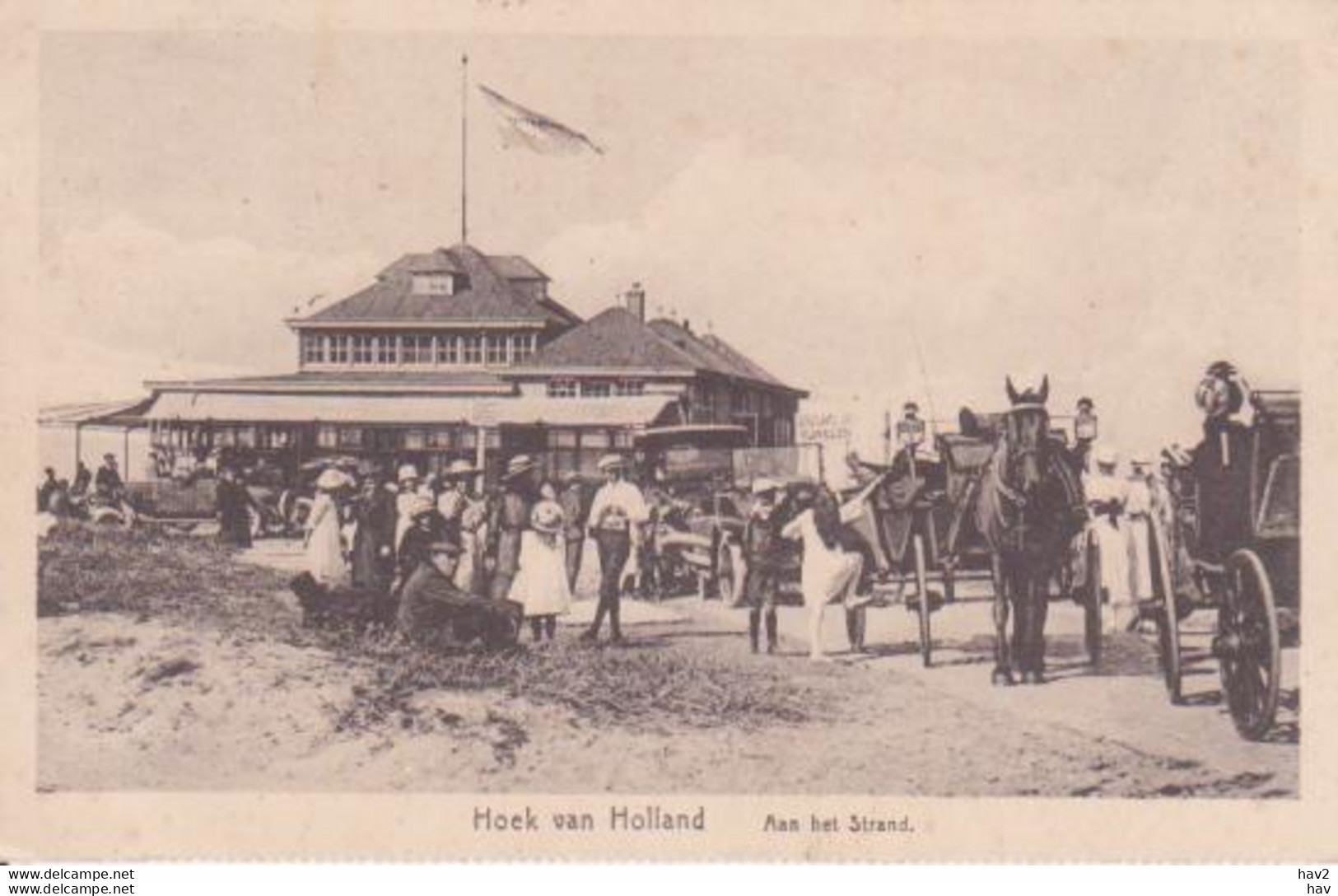 Hoek Van Holland Strand Koets, Paard 1926 RY15965 - Hoek Van Holland