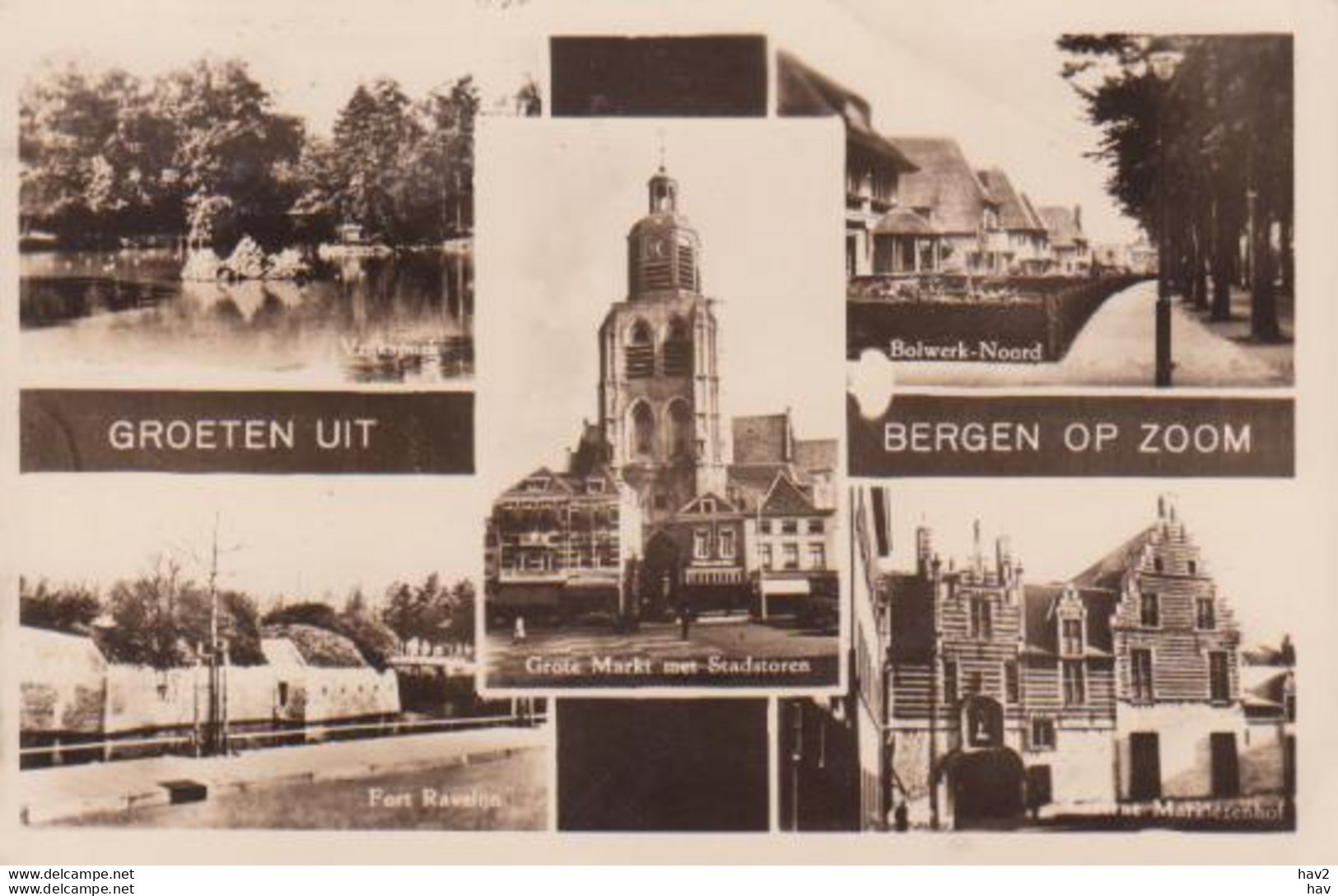 Bergen Op Zoom 5-luik 1954  RY15870 - Bergen Op Zoom