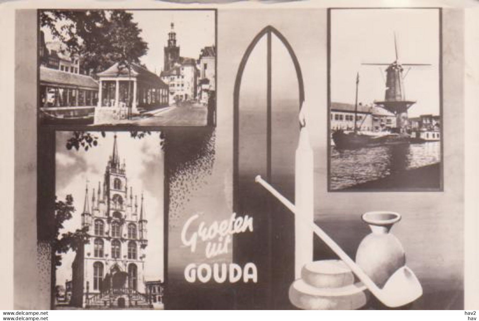 Gouda Fantasie 3-luik 1962  RY15447 - Gouda