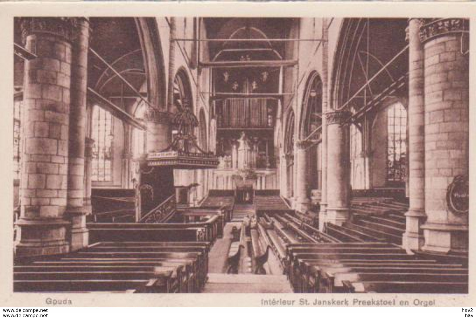 Gouda  Sint Jans Kerk Interieur RY15407 - Gouda