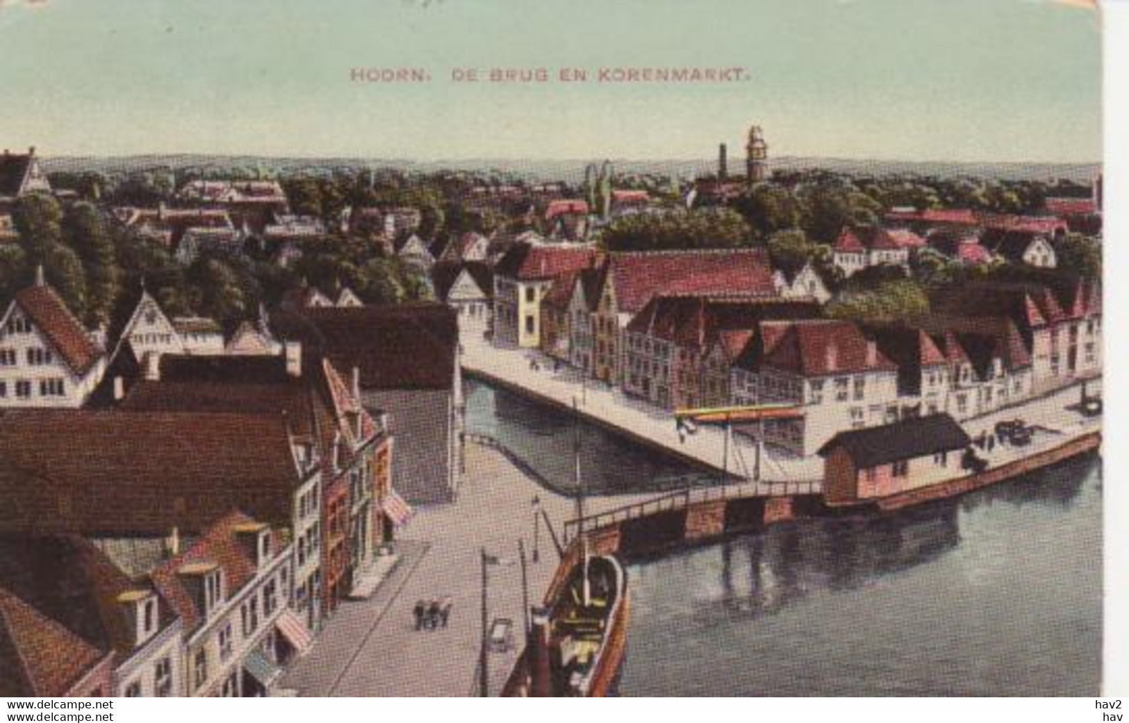 Hoorn Brug En Korenmarkt 1915 RY15368 - Hoorn