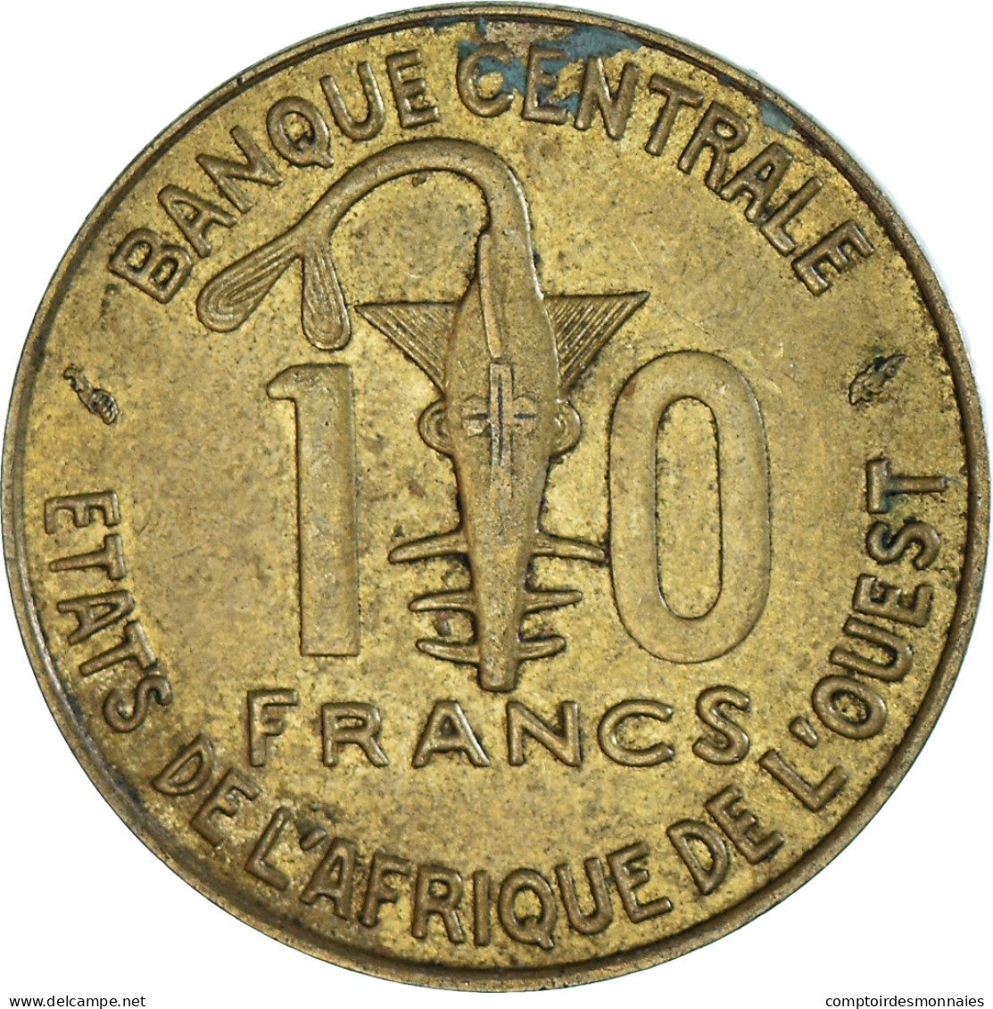 Monnaie, Communauté économique Des États De L'Afrique De L'Ouest, 10 Francs - Elfenbeinküste