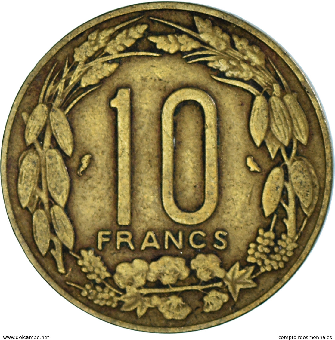 Monnaie, États De L'Afrique équatoriale, 10 Francs, 1967 - Kameroen