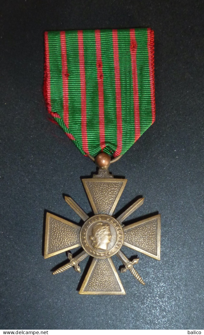 Croix De Guerre Française 1914 -1918 - Francia