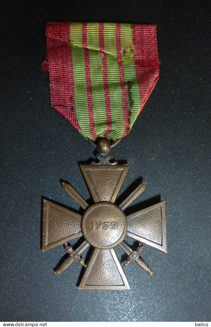 Médaille - Croix De Guerre Française 1939 - Otros & Sin Clasificación