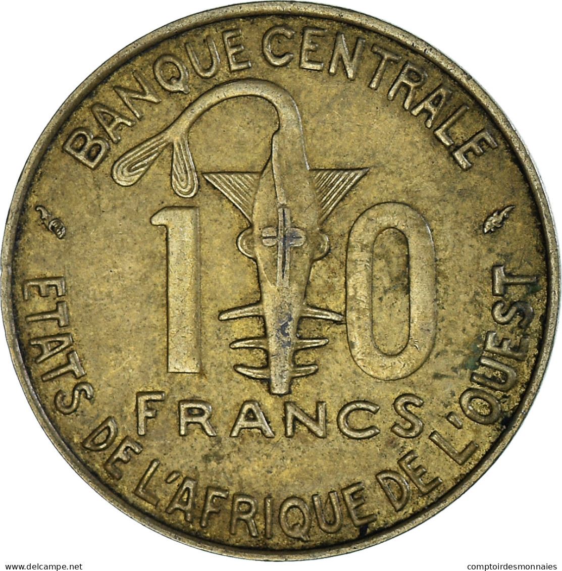 Monnaie, Communauté économique Des États De L'Afrique De L'Ouest, 10 Francs - Côte-d'Ivoire