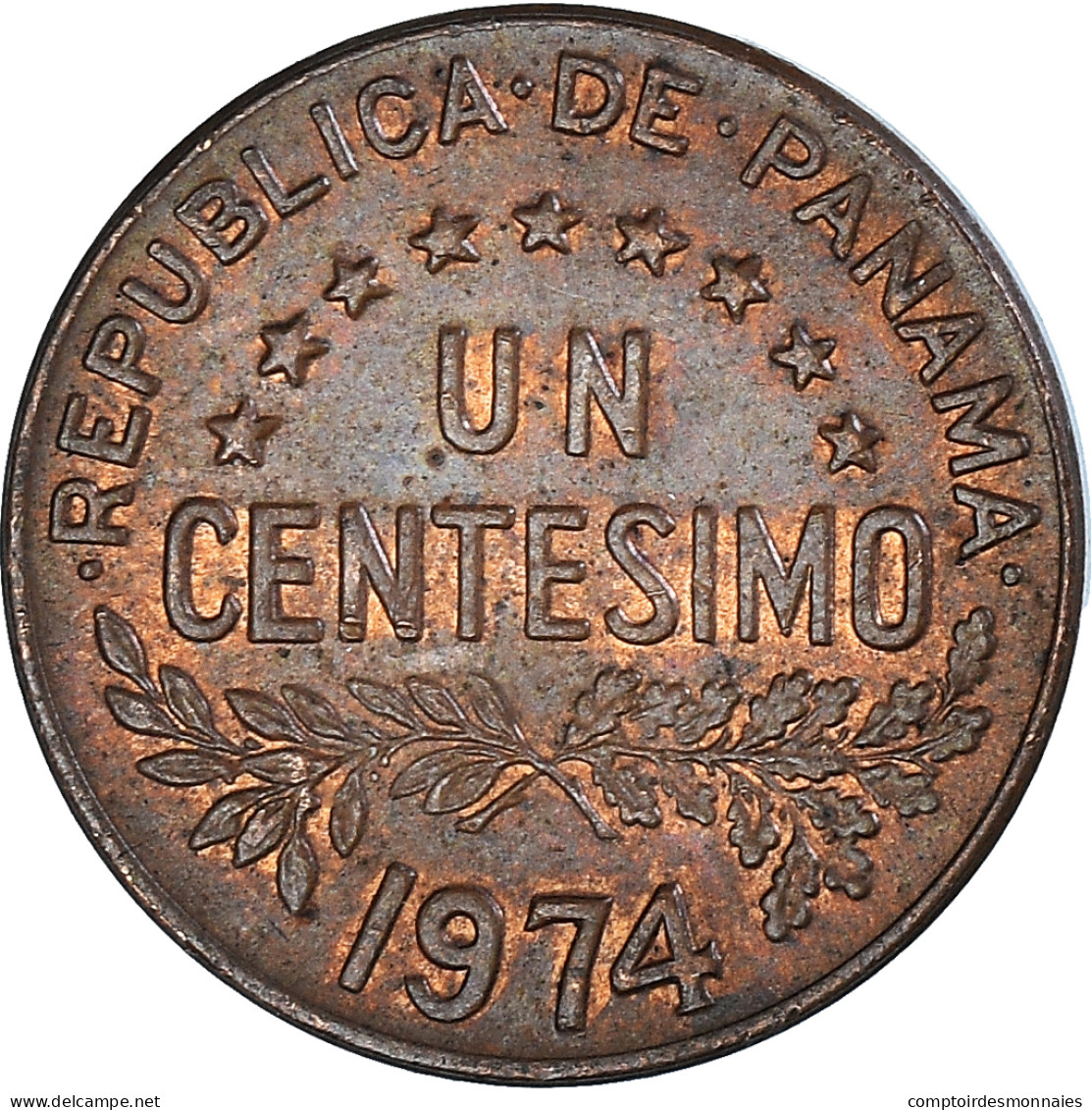 Monnaie, Panama, Centesimo, 1974 - Panamá