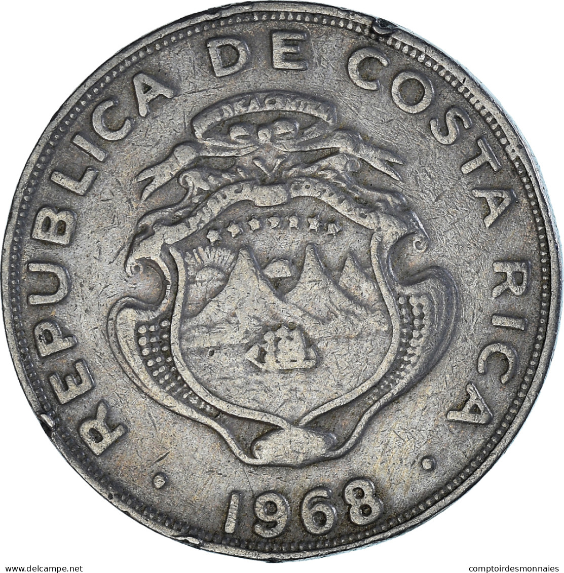 Monnaie, Costa Rica, Colon, 1968 - Costa Rica