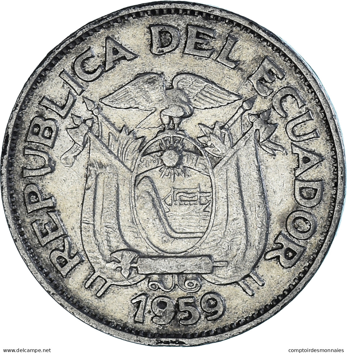 Monnaie, Équateur, 20 Centavos, 1959 - Equateur