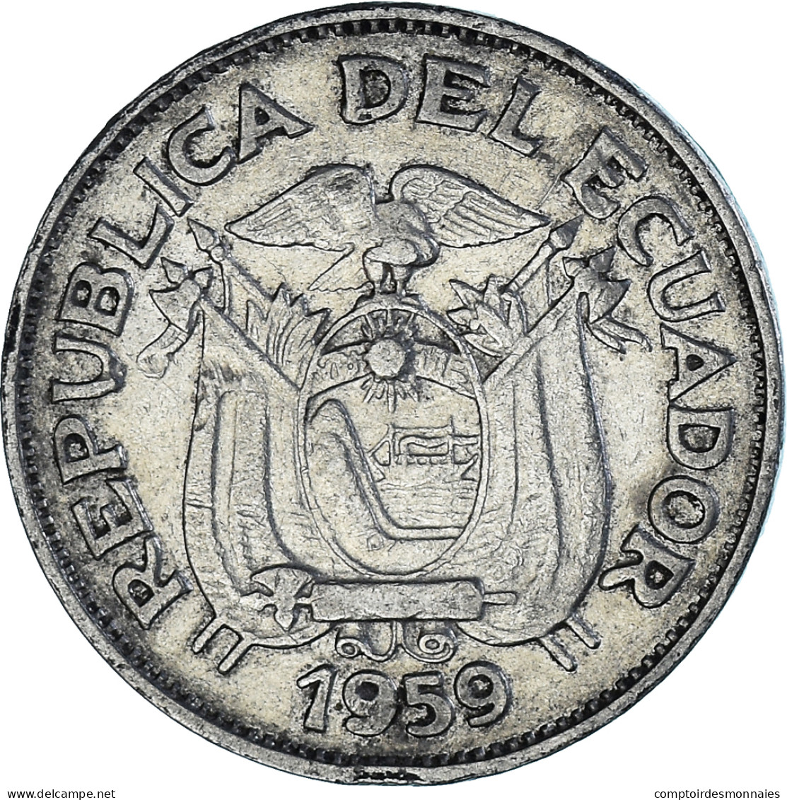Monnaie, Équateur, 20 Centavos, 1959 - Ecuador