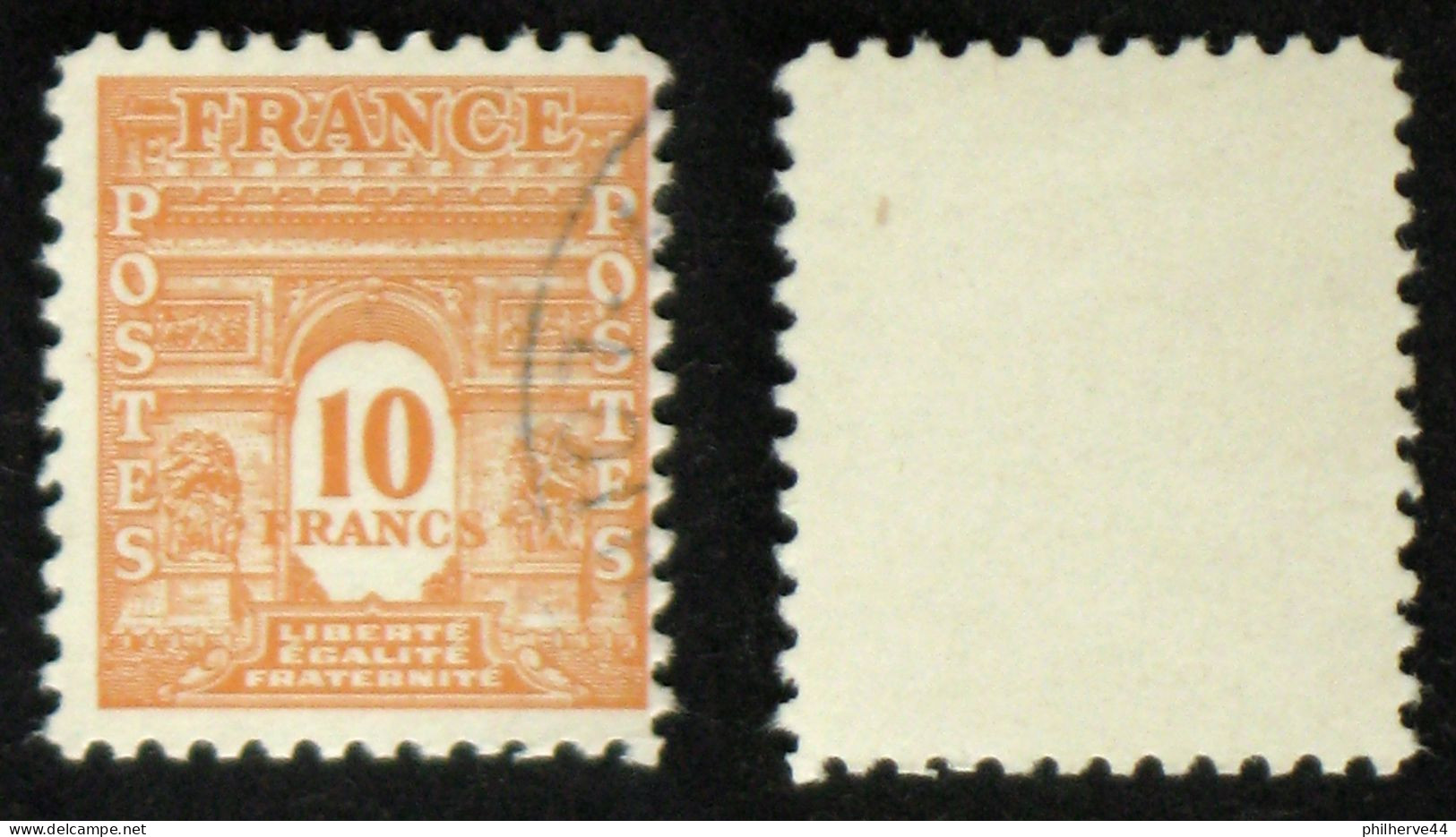 N° 620 à 629 ARC DE TRIOMPHE Oblit Cote 28,5€ - 1944-45 Arco Del Triunfo