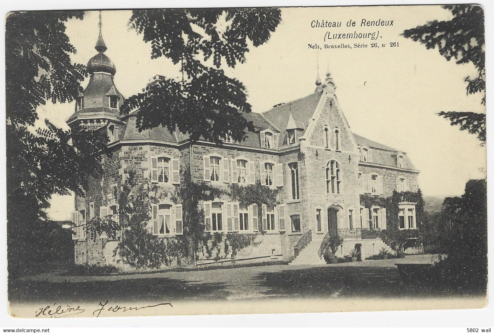 RENDEUX : Le Château - 1902 - Rendeux