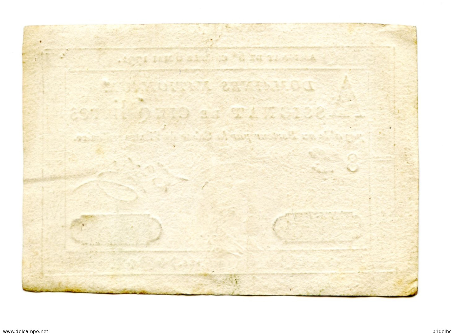 Assignat 5 Livres 1791 - Assignate