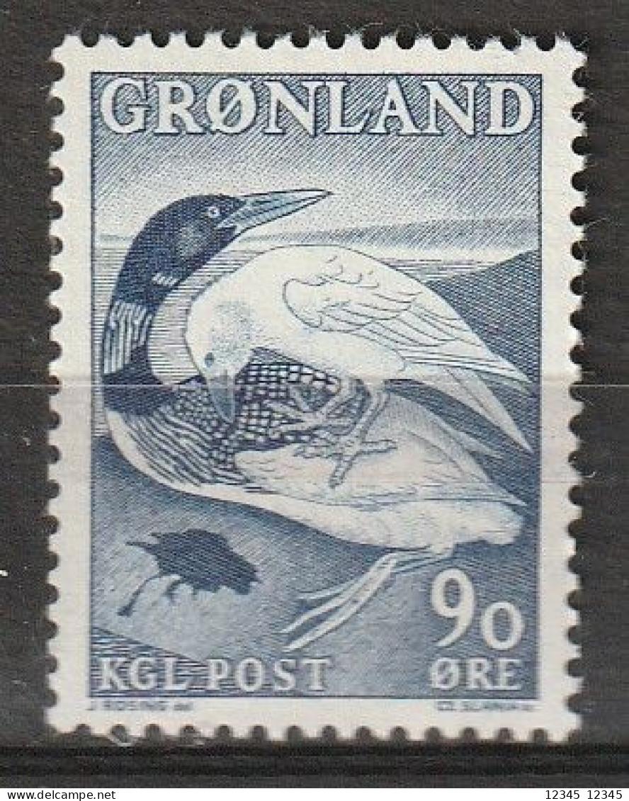 Groenland 1967, Postfris MNH, Loons And Ravens, Birds - Nuovi