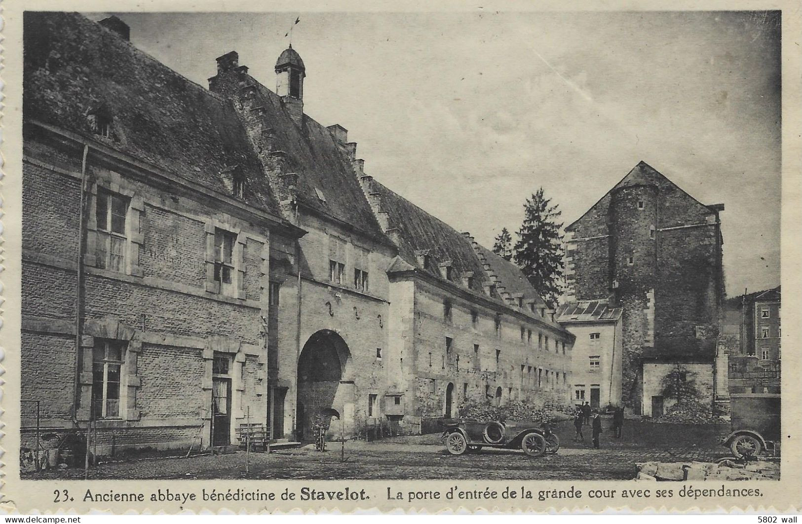 STAVELOT : Ancienne Abbaye Bénédictine - Porte D'entrée De La Grande Cour  Avec Ses Dépendances - Stavelot