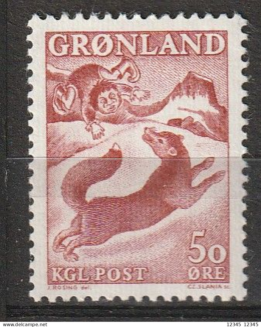 Groenland 1966, Postfris MNH, Scene From The Saga Of "The Boy And The Fox" - Ungebraucht