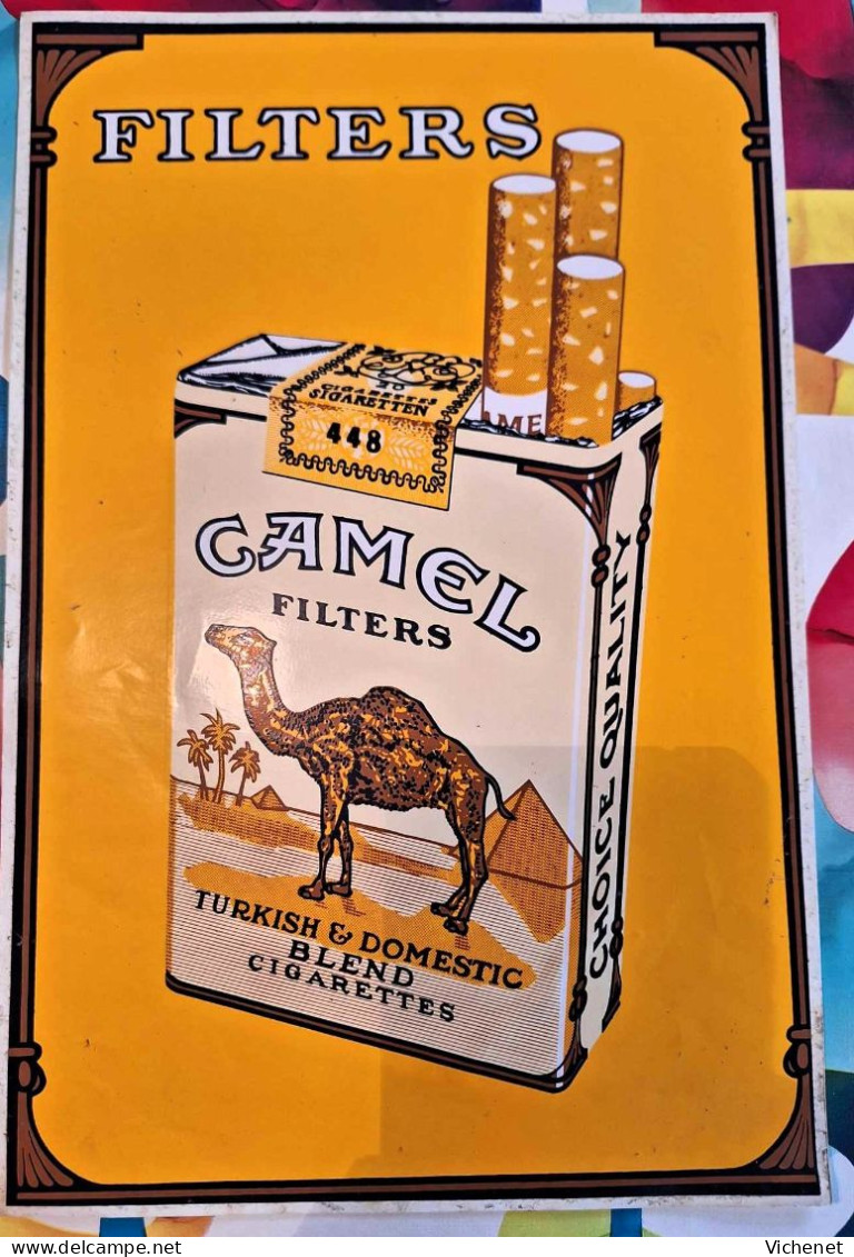 Camel Filters - Stickers Année 70 - 33 X 22 Cm - Advertising Items