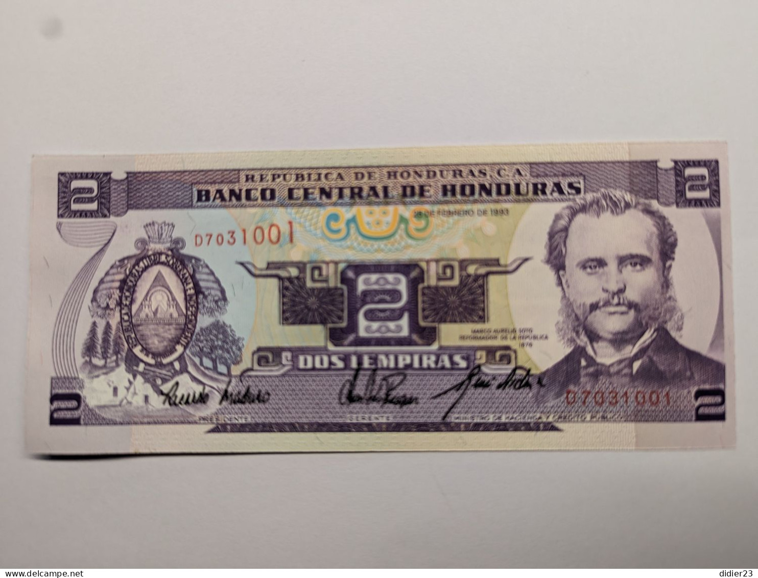 BILLET DE BANQUE HONDURAS - Honduras