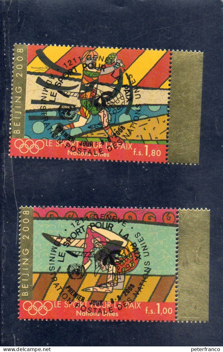 2008 Nazioni Unite - Ginevra - Olimpiadi Di Pechino - Used Stamps