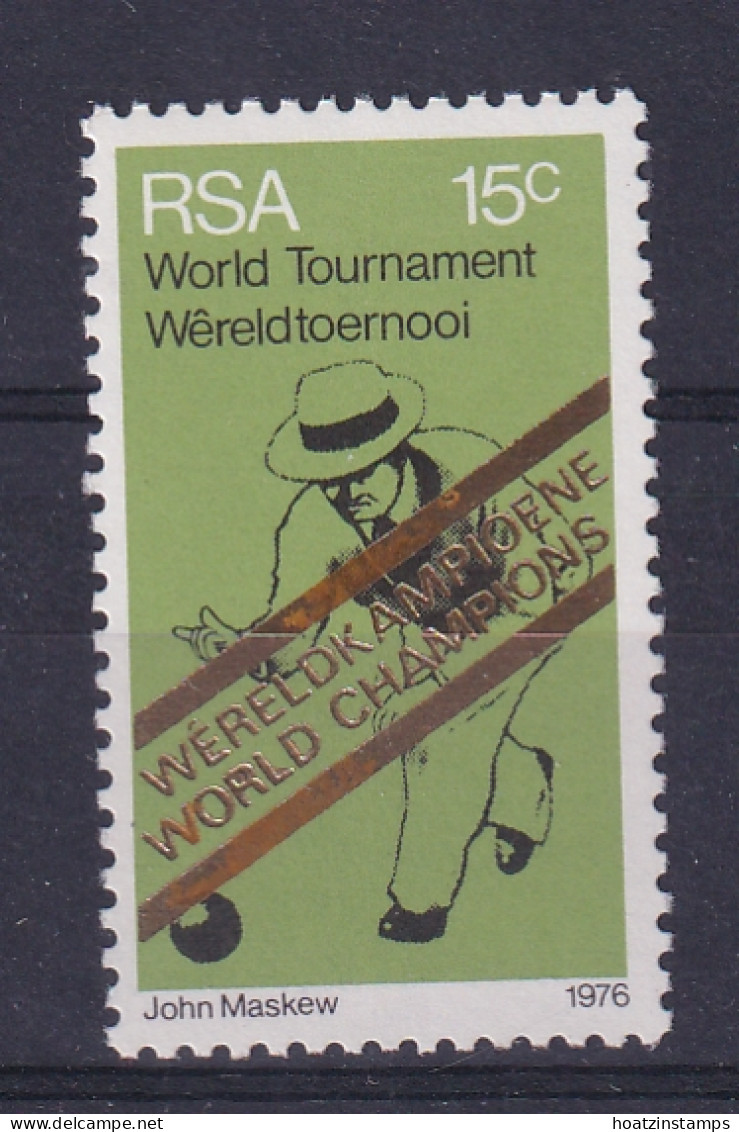 South Africa: 1976   South Africa's Victory In World Bowls Championship  OVPT  MNH  - Nuevos