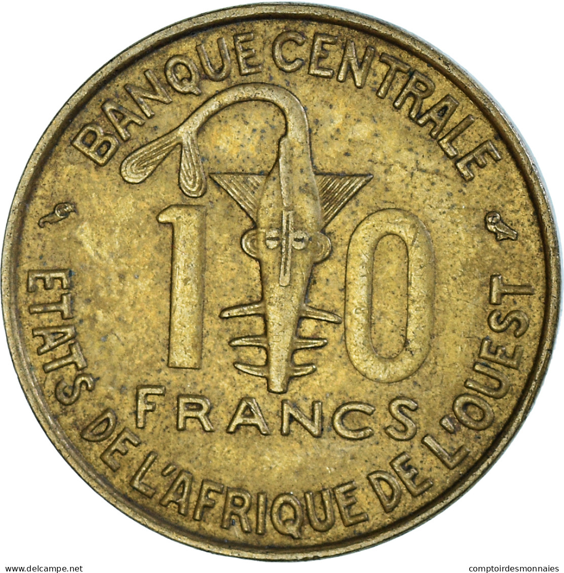 Monnaie, Communauté économique Des États De L'Afrique De L'Ouest, 10 Francs - Côte-d'Ivoire