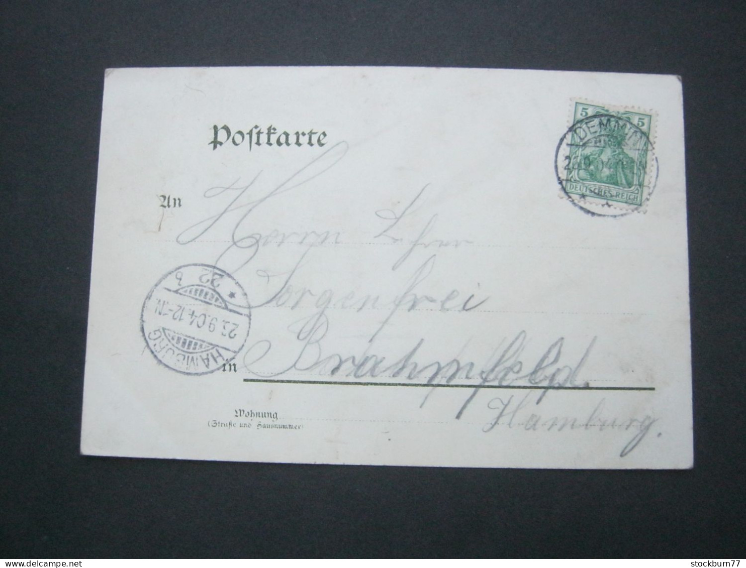 DEMMIN , Mecklenburg ,Kleeblattkarte, Seltene Ansichtskarte Um 1904 - Demmin
