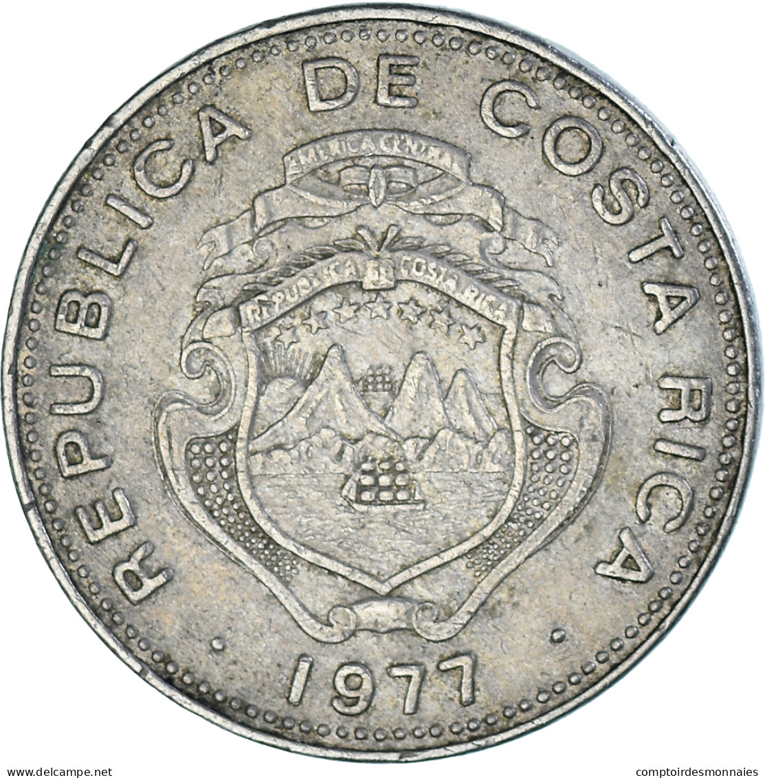 Monnaie, Costa Rica, Colon, 1977 - Costa Rica