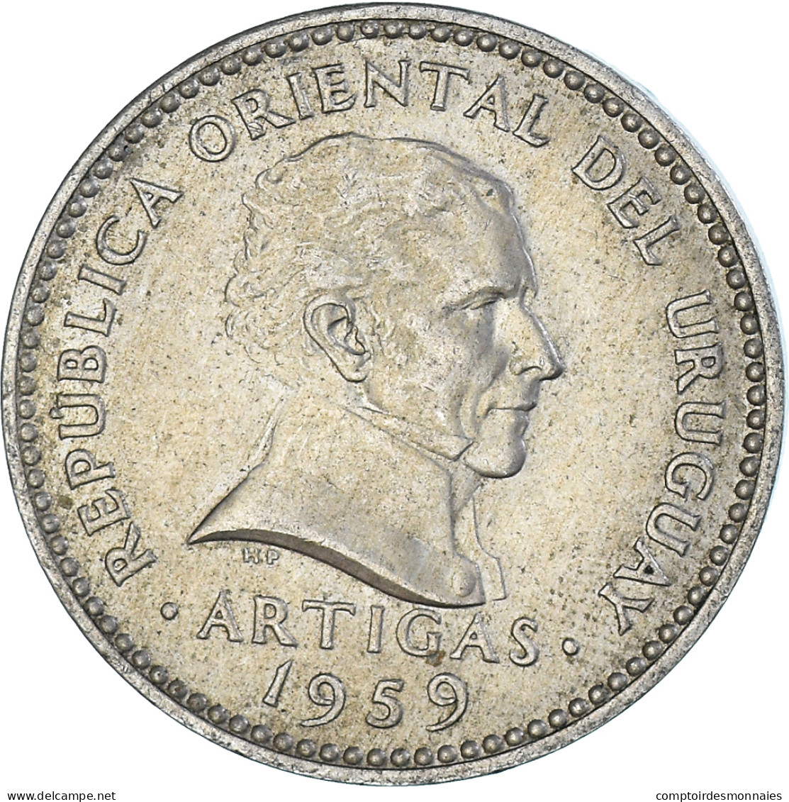 Monnaie, Uruguay, 10 Centesimos, 1959 - Uruguay