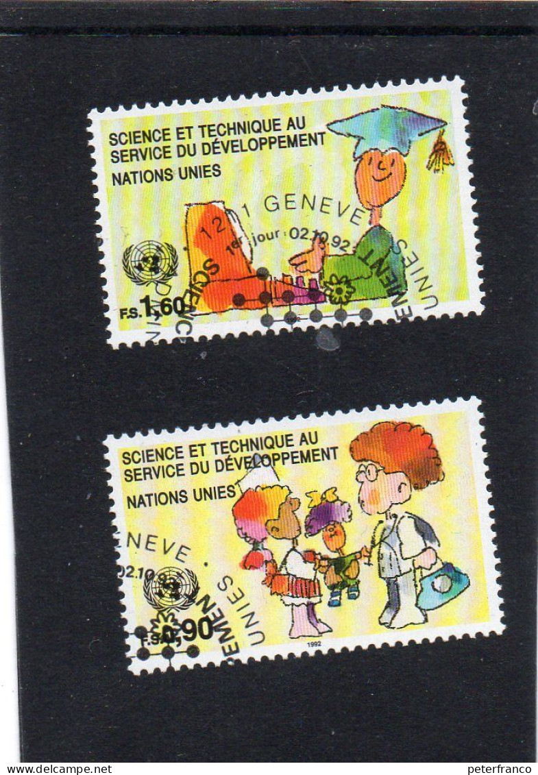 1992 Nazioni Unite - Ginevra - Scienza E Tecnica Al Servizio Delllo Sviluppo - Used Stamps