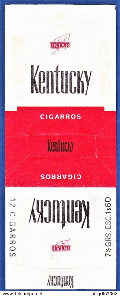 Portugal 1940/ 50, Pack Of Cigarrettes - KENTUCKY -|- Intar, Sintra Lisboa - 7 1/2 Grs. Esc. 1$60 - Tabaksdozen (leeg)