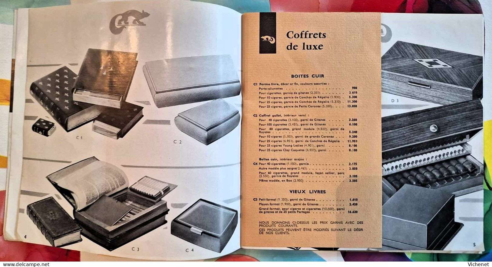 La Civette , Rue Saint Honoré, Paris - Cadeaux Et Tabacs De Luxe - Catalogue Publicitaire 1959 - 1960 - Documents