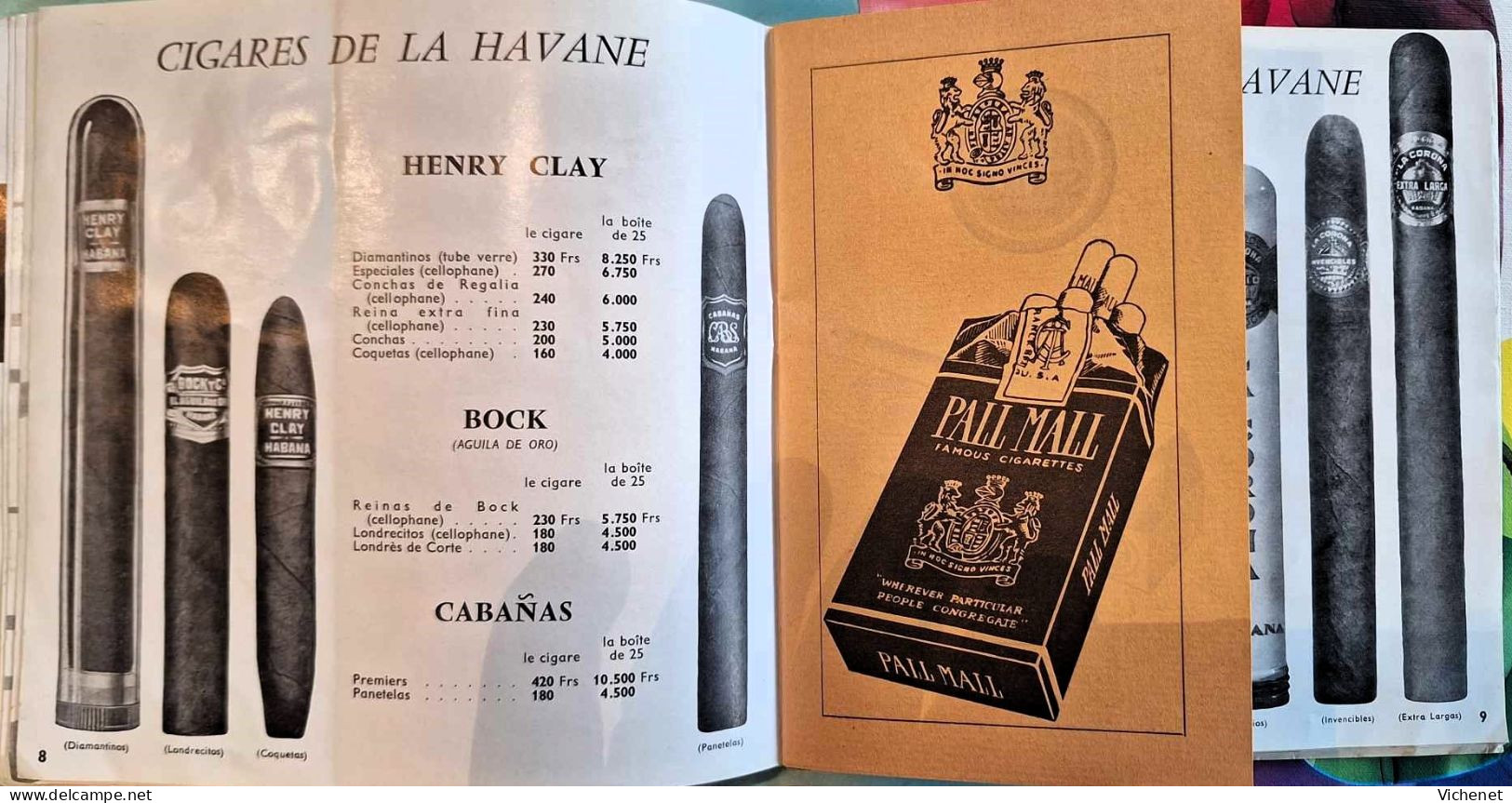 La Civette , rue Saint Honoré, Paris - Cadeaux et Tabacs de Luxe - Catalogue Publicitaire 1959 - 1960