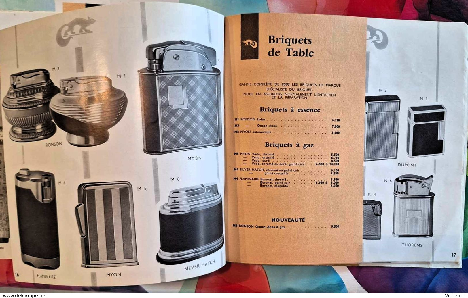 La Civette , rue Saint Honoré, Paris - Cadeaux et Tabacs de Luxe - Catalogue Publicitaire 1959 - 1960