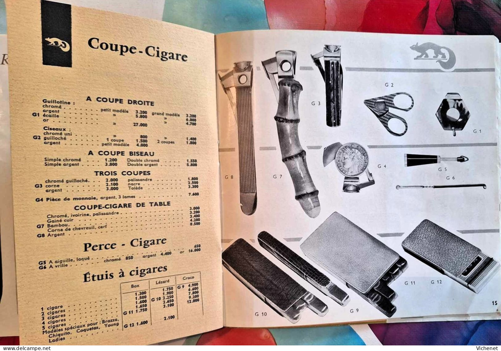 La Civette , rue Saint Honoré, Paris - Cadeaux et Tabacs de Luxe - Catalogue Publicitaire 1959 - 1960