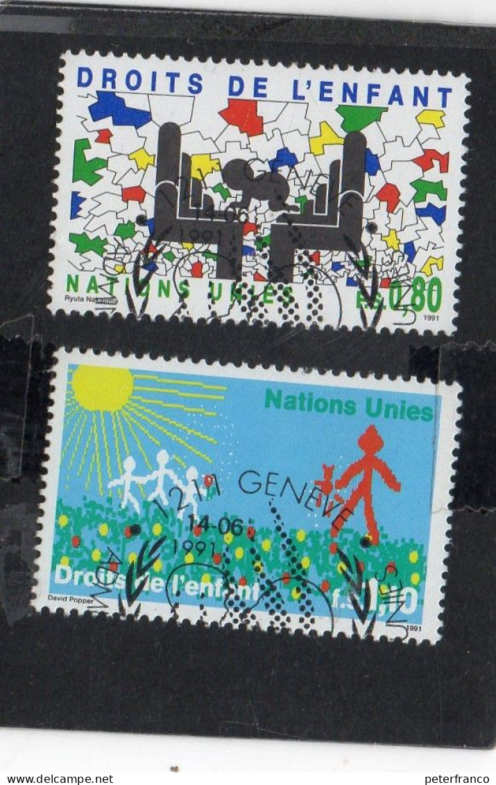 1991 Nazioni Unite - Ginevra - Diritti Dei Bambini - Used Stamps