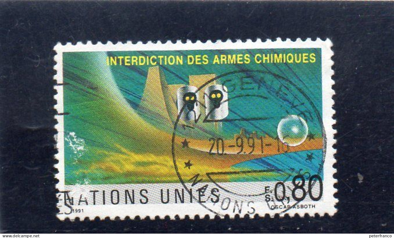 1991 Nazioni Unite - Ginevra - Interdizione Delle Armi Chimiche - Used Stamps