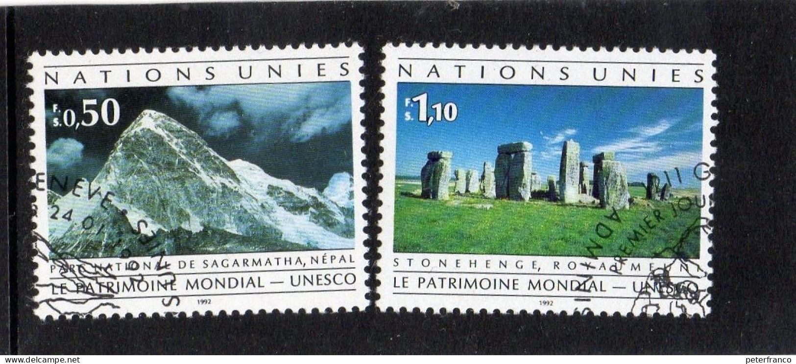 1992 Nazioni Unite - Ginevra - Il Patrimonio - Used Stamps