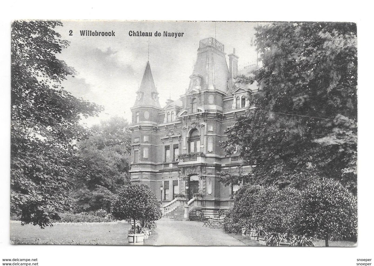 Willebroek Chateau De Naeyer Kaart 2 Imp.J. Emmers 402.V1 - Willebroek