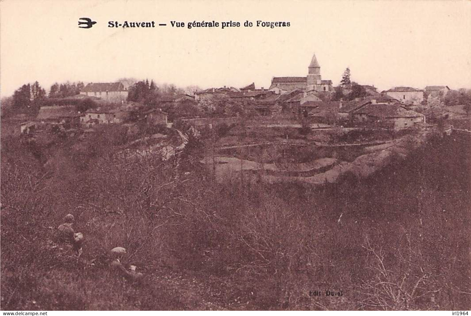 ROUGEMONT LE CHATEAU VUE GENERALE PRISE DU COTE DE ROMAGNY 1917 - Rougemont-le-Château